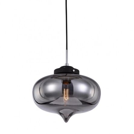 Lampa wisząca Heart MDM2096/1 A Italux nowoczesna klosz w kształcie kulistym ze szkła dymionego
