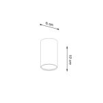 Oprawa sufitowa LAGOS 10 SL.1000 SOLLUX LIGHTING tuba 10 cm czarna - 3
