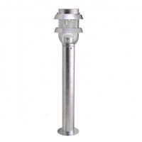 Lampa zewnętrzna TIVOLI 66315-60/G Italux OGRODOWA LATARNIA W STYLU INDUSTRIALNYM KOLOR SREBRNY IP44 E27