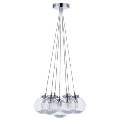 Lampa wisząca HARBOUR  7lt chrom ENDON LIGHTING 76292  