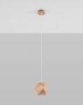 Lampa wisząca WOODY SL.1011 SOLLUX LIGHTING drewniana GU10  - 4