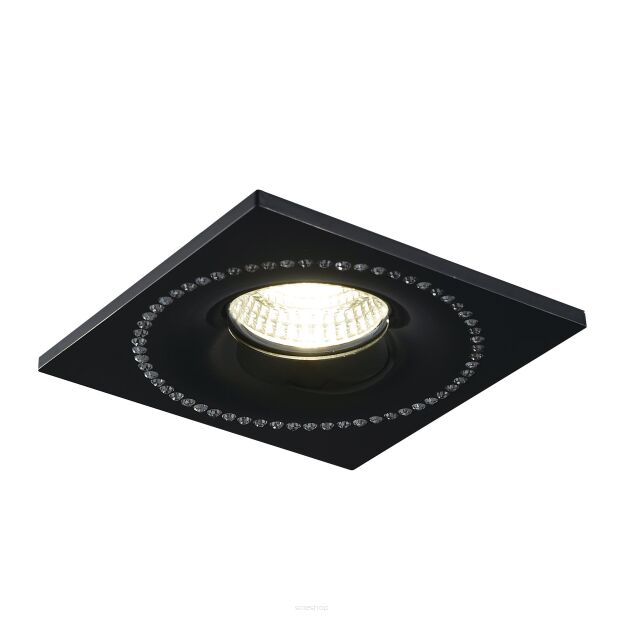 Lampa sufitowa wpuszczana czarny/chrom Simon  Azzardo NC1767SQ-BK/CH AZ1615