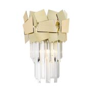 Kinkie QUASAR W0506-02A-B5E3 ZUMALINE  GUSTOWNA LAMPA ŚCIENNA W PAŁACOWYM STYLU ZŁOTO SZKŁO KRYSZTAŁ