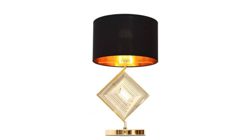 GLAMOUR LAMPA NOCNA CZARNO-ZŁOTA BENARDI LDT 5529 (BK+GD) 
