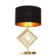 GLAMOUR LAMPA NOCNA CZARNO-ZŁOTA BENARDI LDT 5529 (BK+GD) 
