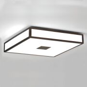 Lampa sufitowa ASTRO PLAFON Mashiko 400 0969 prostokątna brąz mleczne szkło nowoczesny