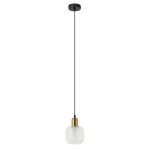 Lampa wisząca Lamezia PND-67594-1-BRO+CL  nowoczesna transparentny klosz oprawka antyczny brąz - 2