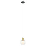 Lampa wisząca Lamezia PND-67594-1-BRO+CL  nowoczesna transparentny klosz oprawka antyczny brąz - 3