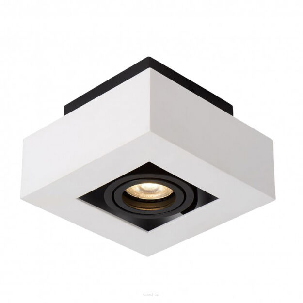 Lampa sufitowa CASEMIRO IT8001S1-WH/BK Italux BIAŁO / CZARNA NATYNKOWA WYKONANA Z METALU I ALUMINIUM