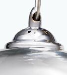 Lampa wisząca Silver Ball 18 AZzardo LP-5034S  AZ0731 kula w kolorze chromu i transparentnego szkła - 4