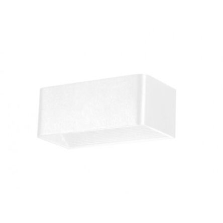 Kinkiet FELIX M AZ2426 Azzardo LED techniczny z aluminium w kolorze białym prostokąt świeci  w górę i dół