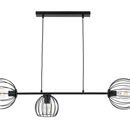 Lampa wisząca MADAM 3 SIGMA 32370 CZARNA RETRO