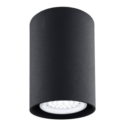 Lampa sufitowa TYBER 3118 Argon Techniczna o wys. 11 cm i śr. 7 cm czarna