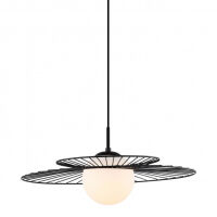 Lampa wisząca SARAH MDM-4000/1 BK Italux LOFTOWA DRUCIANA CZARNA