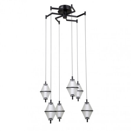 Lampa wisząca Fuente PND-34395-6-BK Italux