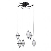 Lampa wisząca Fuente PND-34395-6-BK Italux