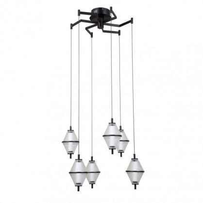 Lampa wisząca Fuente PND-34395-6-BK Italux