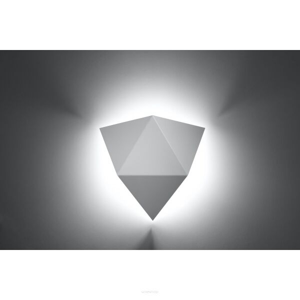 Kinkiet SOLIDO Biały SOLLUX  Lampa Ścienna NOWOCZESNY stal   SL.0420