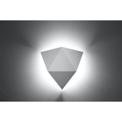 Kinkiet SOLIDO Biały SOLLUX  Lampa Ścienna NOWOCZESNY stal   SL.0420