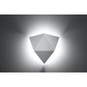 Kinkiet SOLIDO Biały SOLLUX  Lampa Ścienna NOWOCZESNY stal   SL.0420