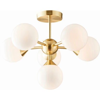 Lampa sufitowa OSCAR szczotkowany mosiądz ENDON LIGHTING 76501  