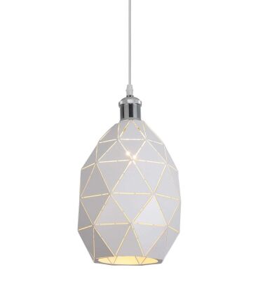 Lampa wisząca PESTICO LDP 8038-220 (WT+CHR) Lumina Deco biała chrom