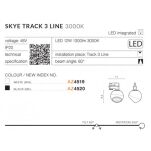 Reflektor do szyny SKYE TRACK 3 LINE AZ4519 AZZARDO KULA LED 12W BIAŁY - 5