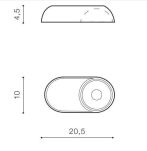 Lampa sufitowa TORONTO AZ4064 AZZARDO RUCHOMA CZARNA LED 10W - 4