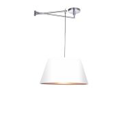 Lampa wisząca  NATALIA Azzardo wykonana jest ze stali w kolorze chromu