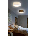Plafon lampa sufitowa MILO WHITE AZ2318 AZzardo biały abażur z tkaniny nowoczesny przesłona z akrylu - 2