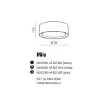 Plafon lampa sufitowa MILO WHITE AZ2318 AZzardo biały abażur z tkaniny nowoczesny przesłona z akrylu - 4