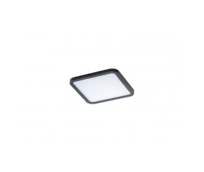 Lampa sufitowa wpuszczana Plafon Slim square 15 AZ2836 AZzardo czarna oprawa w nowoczesnym stylu zaokrąglone boki