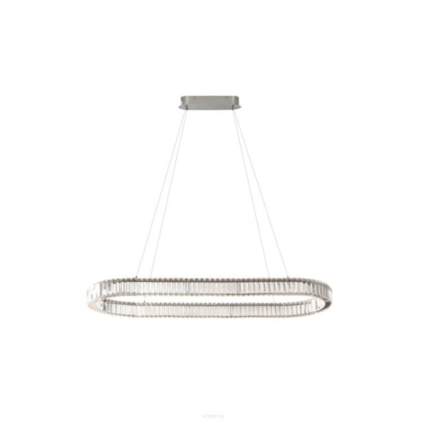 Lampa wisząca SPARK OVAL PENDANT 120 CCT DIMM Chromowana z pilotem AZ6710 AZZARDO
