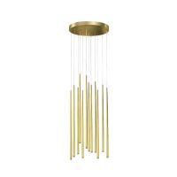 Lampa wisząca LOUISE 12 AZ3420  lampa w stylu nowoczesnym w kolorze złotym led 75 długości okrągła podsufitka 12 tub