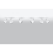 PLAFON OCULARE 6L Biały  SOLLUX  Lampa Ścienna NOWOCZESNY stal  SL.0442 metalowa lampa  SOLLUX LIGHTING