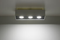 Designerska LAMPA NATYNKOWA  Mono 3 Biały SL.0068 SOLLUX LIGHTING techniczna nowoczesny prostokątny - 2