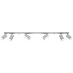 LAMPA SUFITOWA LISTWA SUFITOWA  RING 6L Szary SOLLUX  Lampa Ścienna NOWOCZESNY stal  SL.0454 metalowa lampa  SOLLUX LIGHTING tuby - 3