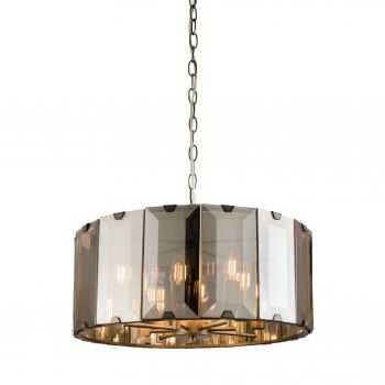 Lampa wisząca CLOONEY dymione szkło z połyskiem 8lt ENDON LIGHTING 61294 