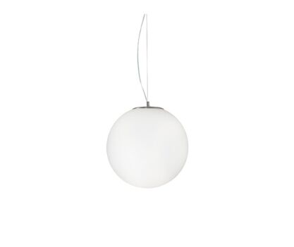 Lampa wisząca Mapa Riga SP1 D50 161365  NOWOCZESNY IP20 SZKŁO Ideal Lux minimalistyczna oprawa w kolorze białym 