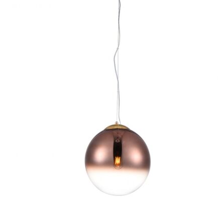  Lampa wisząca IRIS 30 AZ 3109 nowoczesna elegancka szklany klosz kolor miedź