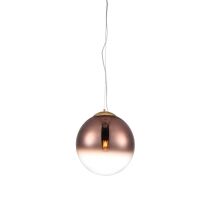  Lampa wisząca IRIS 30 AZ 3109 nowoczesna elegancka szklany klosz kolor miedź
