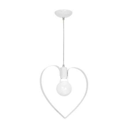 Lampa wisząca AMORE serce białe MILAGRO MLP9950 