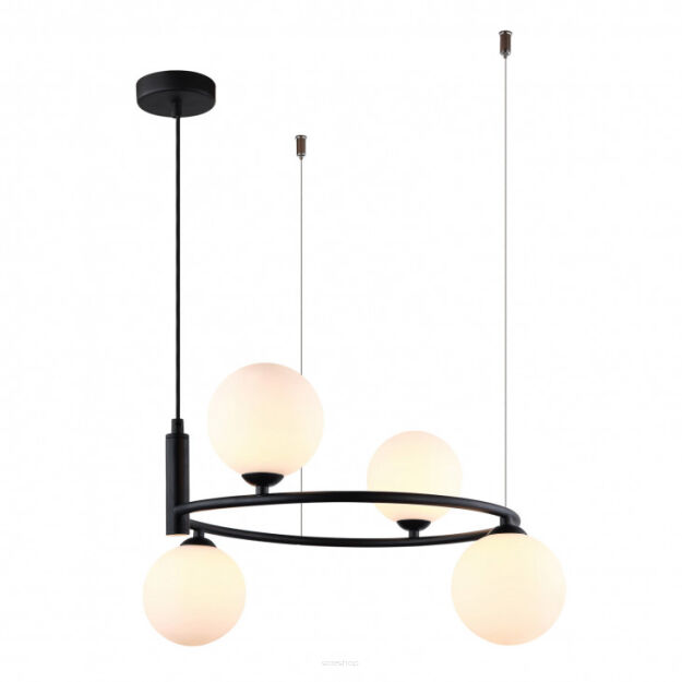 Lampa wisząca AMILY MDM-3974/4 BK Italux Nowoczesna