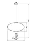 Designerska lampa wisząca HOLAR TH.016CZ Thoro loft  - 3