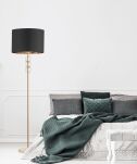Lampa podłogowa AZZARIA LDF 5523 (MD+WT) Lumina Deco Mosiądz dekoracyjna 156 cm - 3