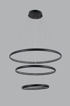 Lampa wisząca BRIGHTON 3 LED CZARNY AZZARDO AZ4428