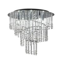 Lampa sufitowa TERRE 19154L ZumaLine Styl elegancki chrom kryształki