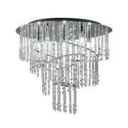 Lampa sufitowa TERRE 19154L ZumaLine Styl elegancki chrom kryształki