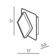 Kinkiet ONYX AZZARDO AZ3357 biała geometryczna  - 3