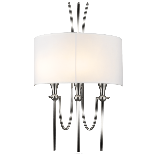 Lampa ścienna kinkiet  Las Vegas - W03711NI COSMO Light wykonana w stylu nowojorskim połączonym z klasycznym nietypowy klosz